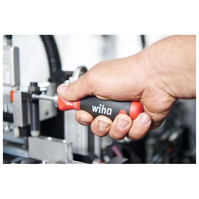 Wiha 281T11 SYSTEM 6 Set di Giravite con Lame di Ricambio 12 Pezzi SoftFinish Telescopico con Borsa Avvolgibile