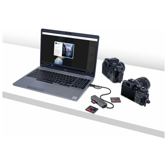 StarTech.com Lettore di Schede Multimediali Usb-c - Usb-a Sd-CF-microSD