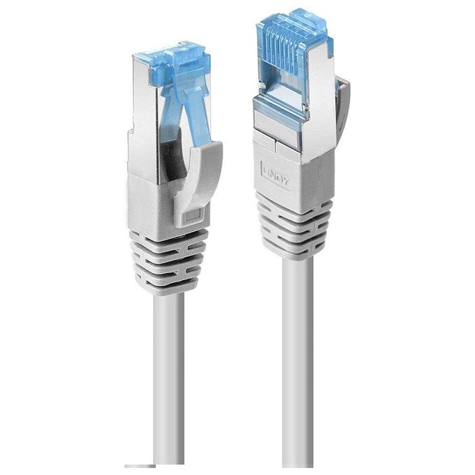 Lindy Cavo di Rete 1mt Cat6a S-Ftp S-Stp Grigio