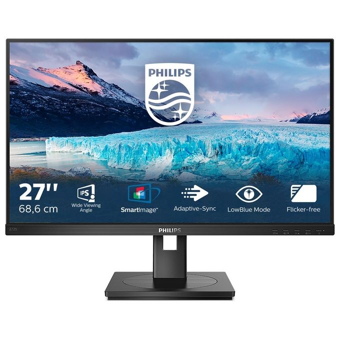 Philips Monitor 27'' LED IPS S Line 272S1AE - 00 1920x1080 Full HD Tempo di Risposta 4 ms