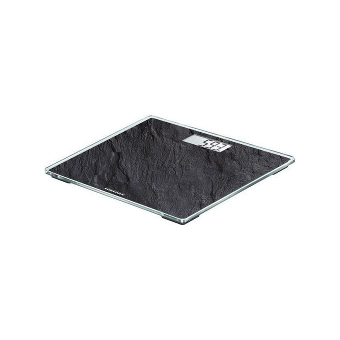 Soehnle Style Sense Compact 300 - Bilancia pesapersone digitale, portata 180 kg, precisione 100 g, display LCD, funzioni: accensione-spegnimento automatici, piedini antiscivolo, superficie vetro temperato, colore nero-argento