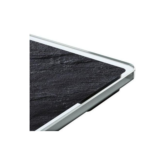Soehnle Style Sense Compact 300 - Bilancia pesapersone digitale, portata 180 kg, precisione 100 g, display LCD, funzioni: accensione-spegnimento automatici, piedini antiscivolo, superficie vetro temperato, colore nero-argento