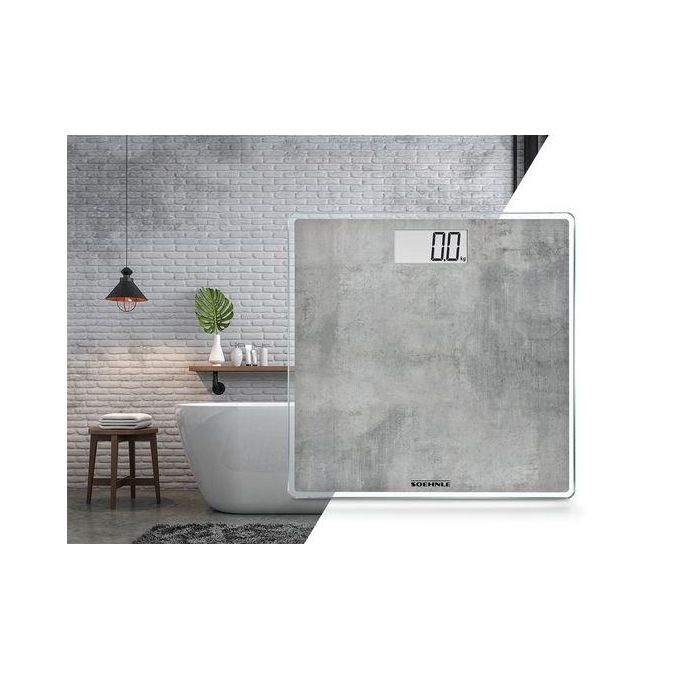 Soehnle Style Sense Compact 300 Concrete  Pesapersone Digitale con Display LCD