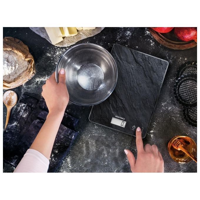 Soehnle Bilancia da Cucina Page Compact 300 Slate Vetro-Ardesia