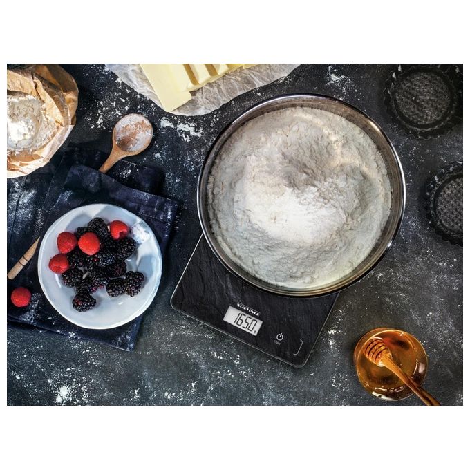 Soehnle Bilancia da Cucina Page Compact 300 Slate Vetro-Ardesia