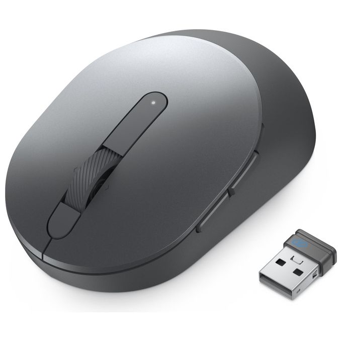 Dell MS5120W Mouse Wireless A RF + Bluetooth Ottico 1600Dpi Mano Destra Titan Gray