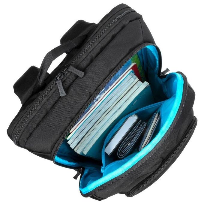 Rivacase 7569 Alpendorf Zaino per Notebook 17.3'' con Materiale Riciclato RPET Tasca per Tablet e Resistente all'Acqua colore Nero