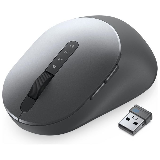 Dell MS5320W Mouse Wireless A RF + Bluetooth Ottico 1600Dpi Mano Destra Grigio