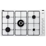 DeLonghi BL59 DD Piano Cottura a Gas 5 Zone 1  Ultrarapido a Doppia corona Accensione elettronica integrata nelle manopole 90 cm Bianco
