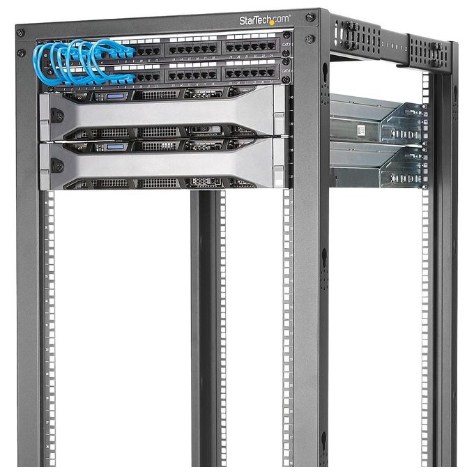 StarTech.com Armadio Server rack 4 Staffe a Telaio Aperto 25u reg