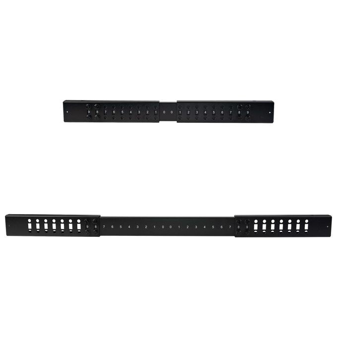 StarTech 4POSTRACK8U Armadio Server Rack a Telaio Aperto 8U Profondita' Regolabile 56 6 100 cm Carico Massimo 544 Kg con Ruote e Piedini di Livellamento colore Nero