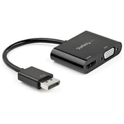 StarTech.com DP2VGAHD20 Adattatore Video DisplayPort a HDMI VGA 4K 60Hz HDR HDMI 2.0 DisplayPort 1.2 Audio 7.1 colore Nero