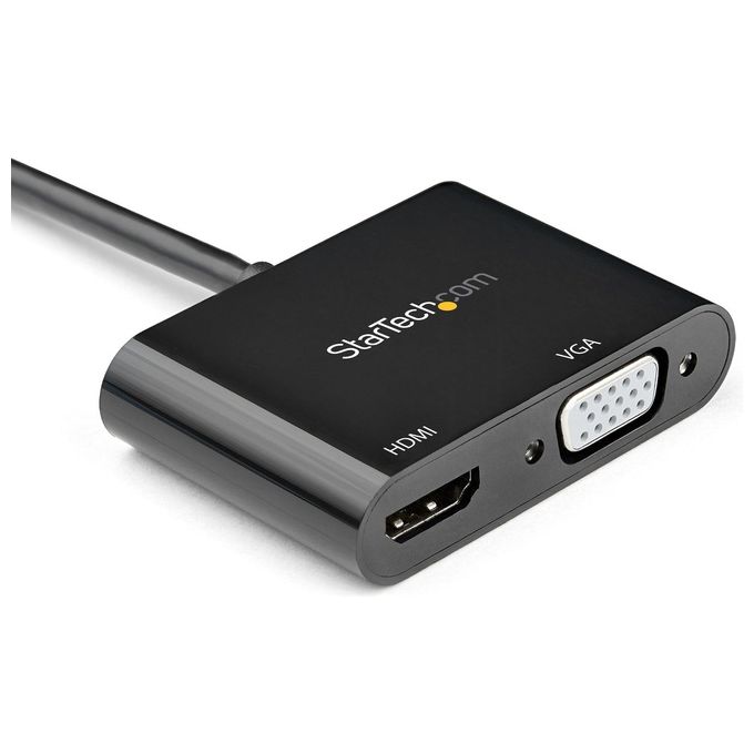 StarTech.com DP2VGAHD20 Adattatore Video DisplayPort a HDMI VGA 4K 60Hz HDR HDMI 2.0 DisplayPort 1.2 Audio 7.1 colore Nero