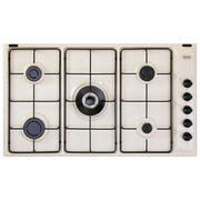 DeLonghi SL 59 DD Linea Continuativi Piano Cottura a Gas 5 Zone 1 Bruciatore Ultrarapido 90 cm Sabbia
