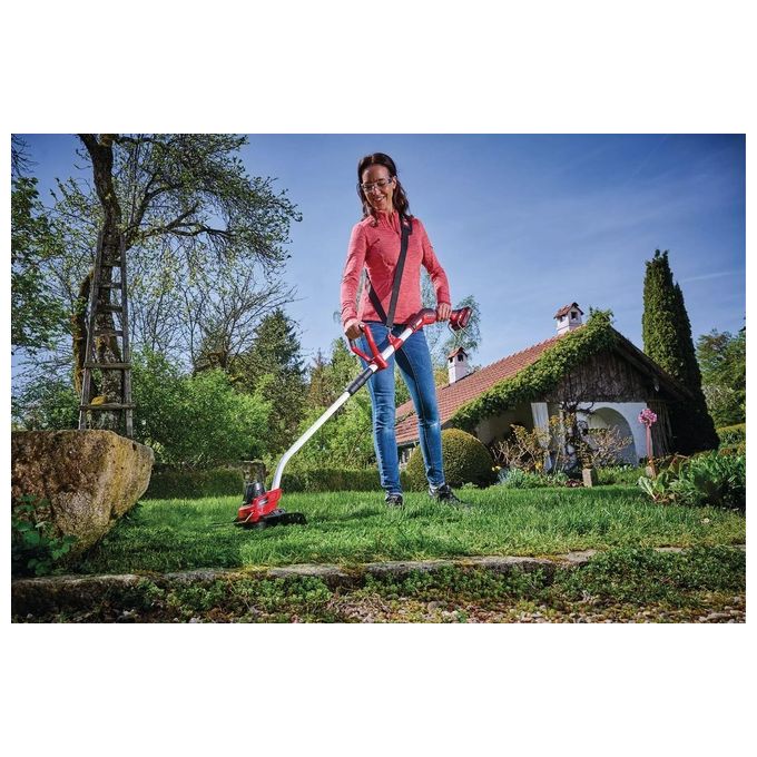 Einhell GE-CT 18-33 LI E-SOLO Tagliabordi a Batteria 18V 33 cm Filo Nylon 2 mm Power X-Change colore Nero Rosso Bianco