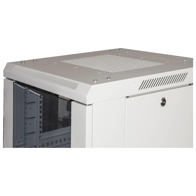Link LK1927U610GV Armadio rack 19'' 27u 1388x600x1000mm colore grigio porta vetro