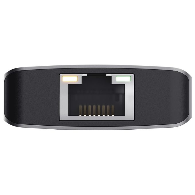 Trust 24968 Dalyx Adattatore Multiporta USB-C 6 in 1 HDMI 4K 60Hz Gigabit Ethernet 2 USB-A 2 USB-C 100W colore Argento