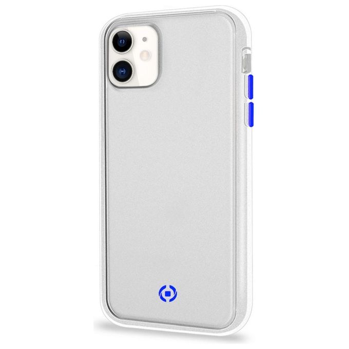 Celly Glacier Cover per iPhone 11 Bianco
