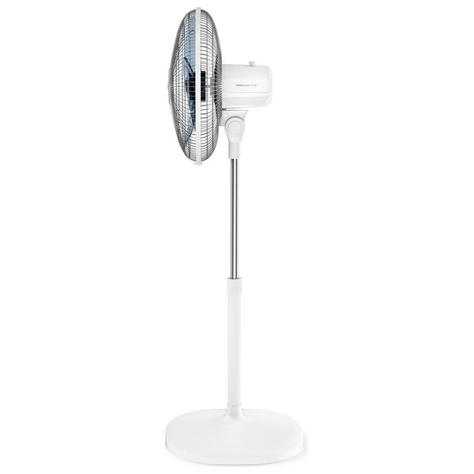 Rowenta VU4410 Essential Ventilatore a Piantana Regolabile 55 W con 3 Velocita' e Altezza di 130 cm in Colore Bianco
