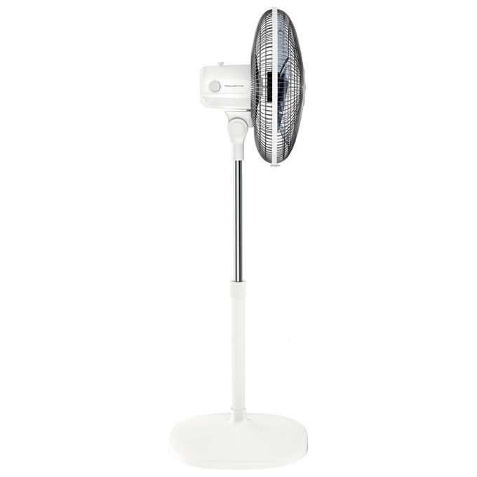Rowenta VU4410 Essential Ventilatore a Piantana Regolabile 55 W con 3 Velocita' e Altezza di 130 cm in Colore Bianco