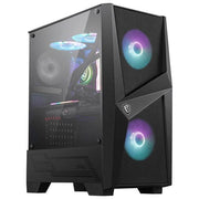 MSI MAG FORGE 100R Case PC Midi Tower ATX Vetro Temperato 3 Ventole ARGB USB 3.2 Gen1 colore Nero