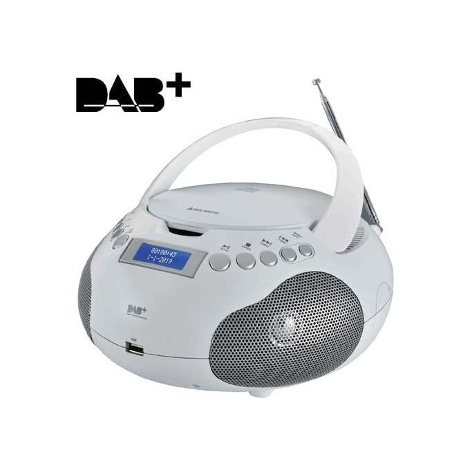 Majestic AH-265DAB Radioregistratore Stereo Dab+-Mp3-Usb Bianco