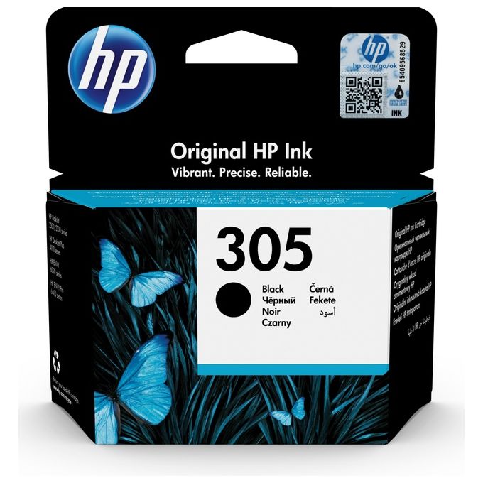 HP Cartuccia Originale 305 Nero Prestazioni di Stampa Ottimali per Documenti di Alta Qualita'