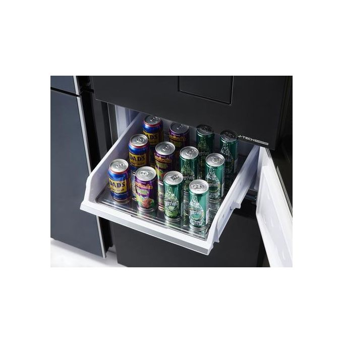 Sharp SJWX830FWH Frigorifero Americano 5 Porte 650 L 185 cm Classe A+ No Frost Plasmacluster 39 dB colore Grigio
