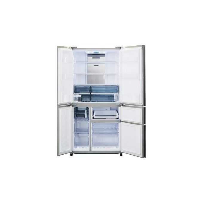 Sharp SJWX830FWH Frigorifero Americano 5 Porte 650 L 185 cm Classe A+ No Frost Plasmacluster 39 dB colore Grigio