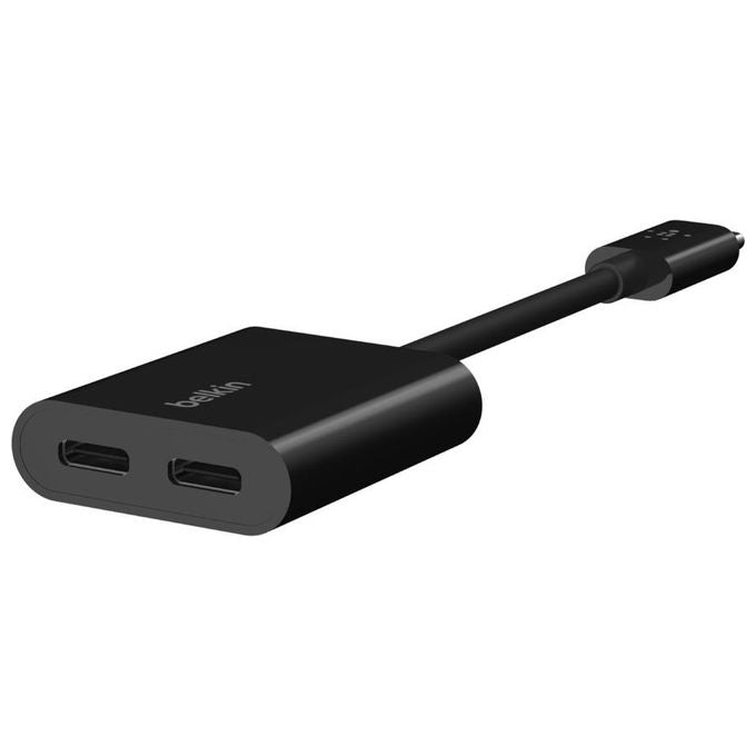 Belkin RockStar Connect USB-C Audio con Charge Adapter Black