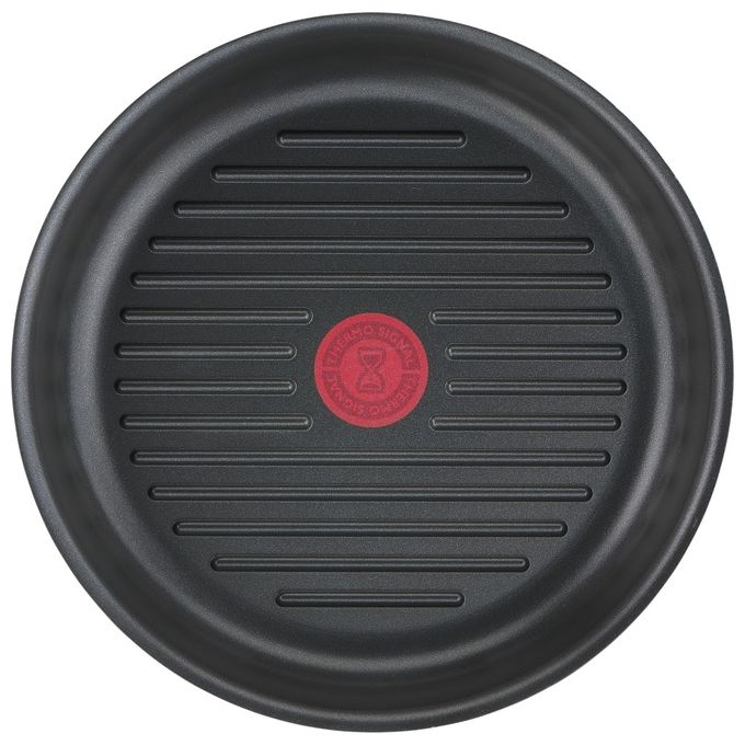 Lagostina 010263930126 Ingenio Mineralis Green Bistecchiera Antiaderente 27,8 cm Induzione Manico Amovibile colore Nero