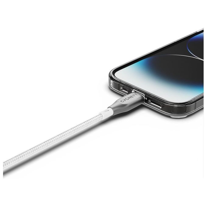 Cygnett CY4661PCCAL Kenable Cavo da Lightning a USB-A 2 m 60W 480 Mbps colore Bianco