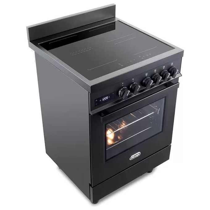 De'Longhi PRO 66 MAL IN Professional Cucina a Induzione 60x60 cm 4 Zone Forno Elettrico 74 L Classe A colore Antracite