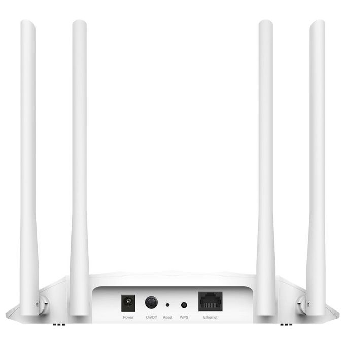 TP-Link TL-WA1201 Access Point Dual Band AC1200 867 Mbps 5 GHz 300 Mbps 2.4 GHz PoE 1 Porta Gigabit 4 Antenne colore Bianco