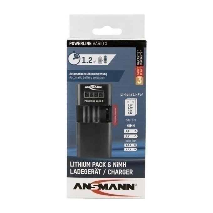 Ansmann Powerline Vario X Caricatore Universale