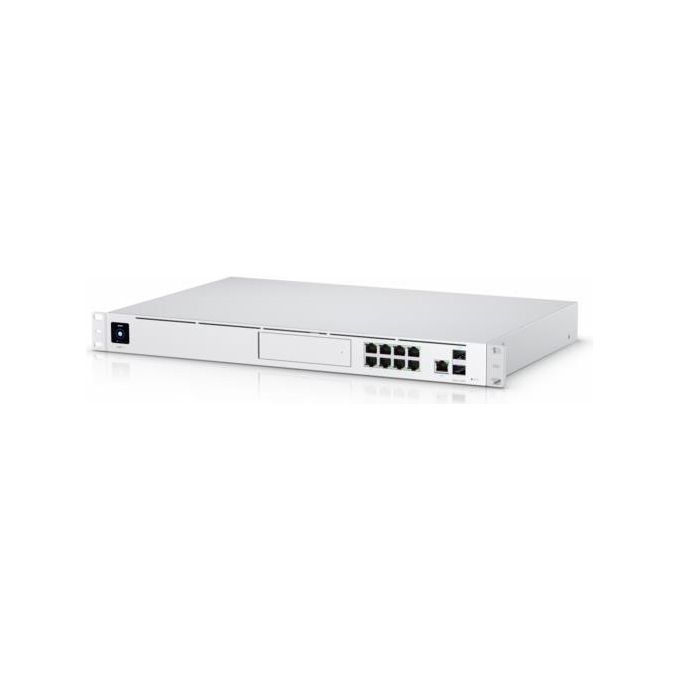 Ubiquiti UDM-PRO UniFi Dream Machine Pro Router Gestito 9 porte RJ45 Gigabit 2 slot SFP+ 10G 3.5 Gbit-s colore Bianco