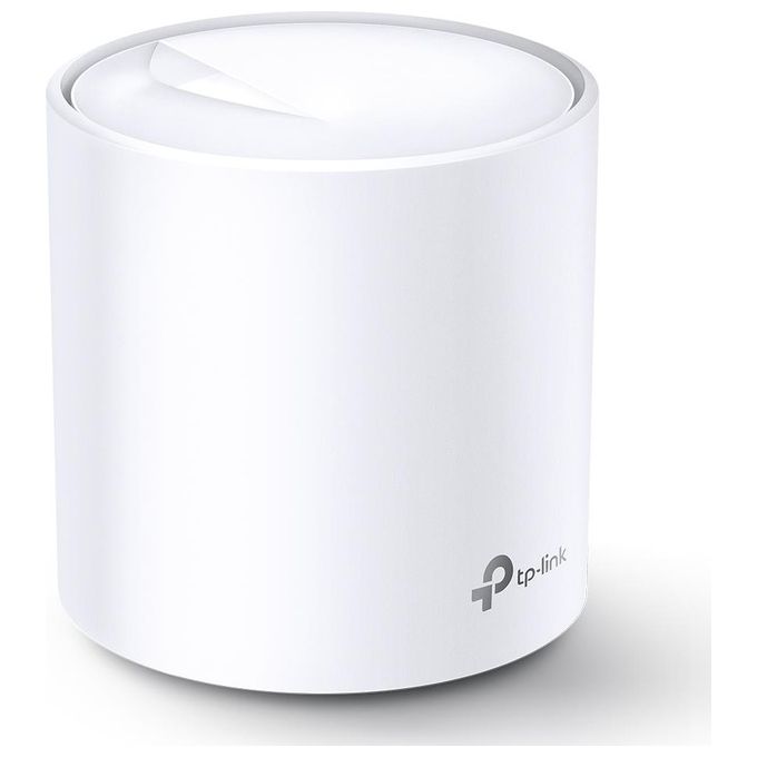 TP-Link DECO X60(1-PACK) Deco Router Mesh Wi-Fi 6 AX3000 Dual Band 2,4 GHz 5 GHz 2 Porte LAN Gigabit colore Bianco