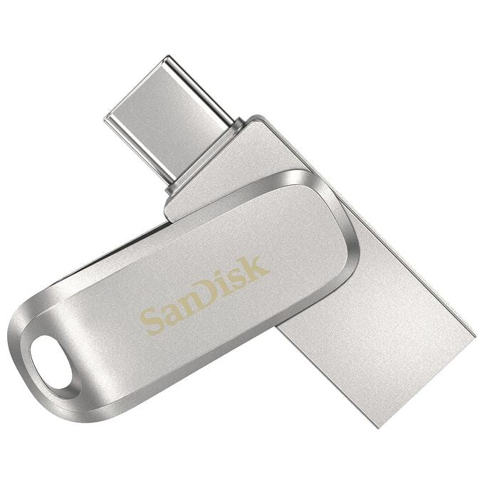 SanDisk Ultra Dual Luxe 128Gb Unita' Usb Type-C 150MB-s USB 3.1 Gen 1 Tradizionale Argento