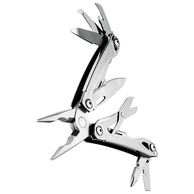 Leatherman 832523 Wingman Multiutensile 14 Funzioni in Acciaio Inossidabile con Lama Combo e Forbici a Molla colore Argento