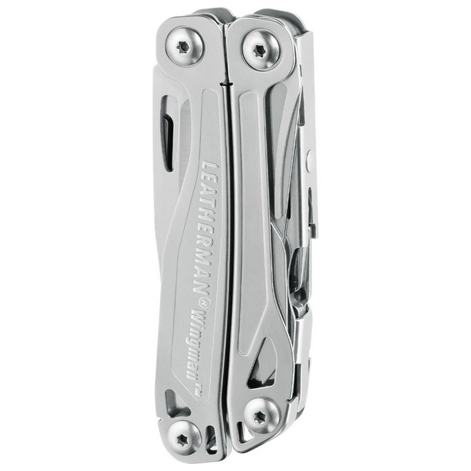 Leatherman 832523 Wingman Multiutensile 14 Funzioni in Acciaio Inossidabile con Lama Combo e Forbici a Molla colore Argento