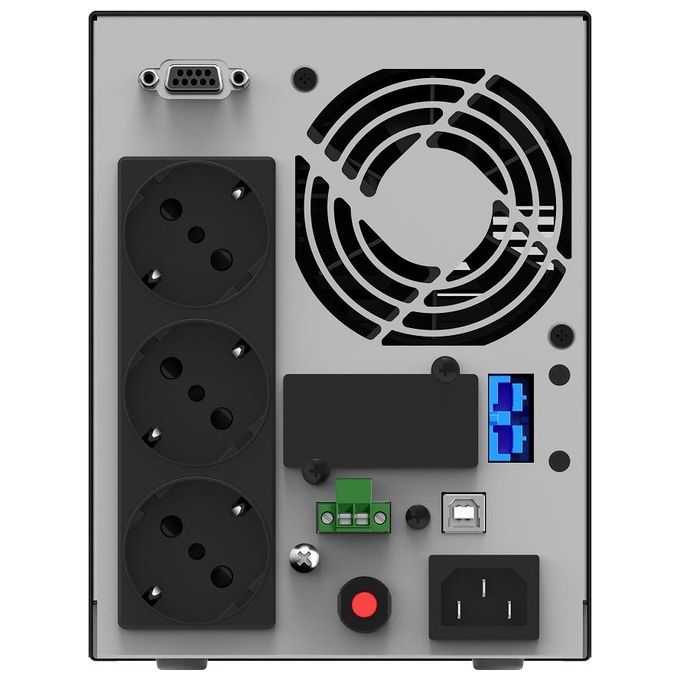 PowerWalker VFI 1000 AT Gruppo di Continuita' UPS Online Doppia Conversione 1000VA 900W Onda Sinusoidale Pura 3 Prese colore Nero