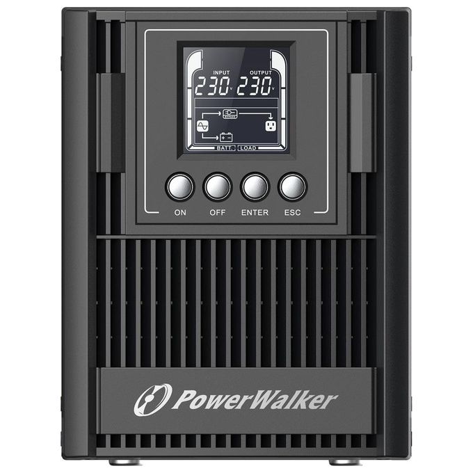 PowerWalker VFI 1000 AT Gruppo di Continuita' UPS Online Doppia Conversione 1000VA 900W Onda Sinusoidale Pura 3 Prese colore Nero