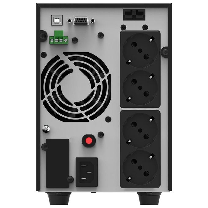 PowerWalker 10122181 VFI 2000 AT Gruppo di continuita' UPS Doppia conversione online 2 kVA 1800 W 4 prese Tipo F colore Nero
