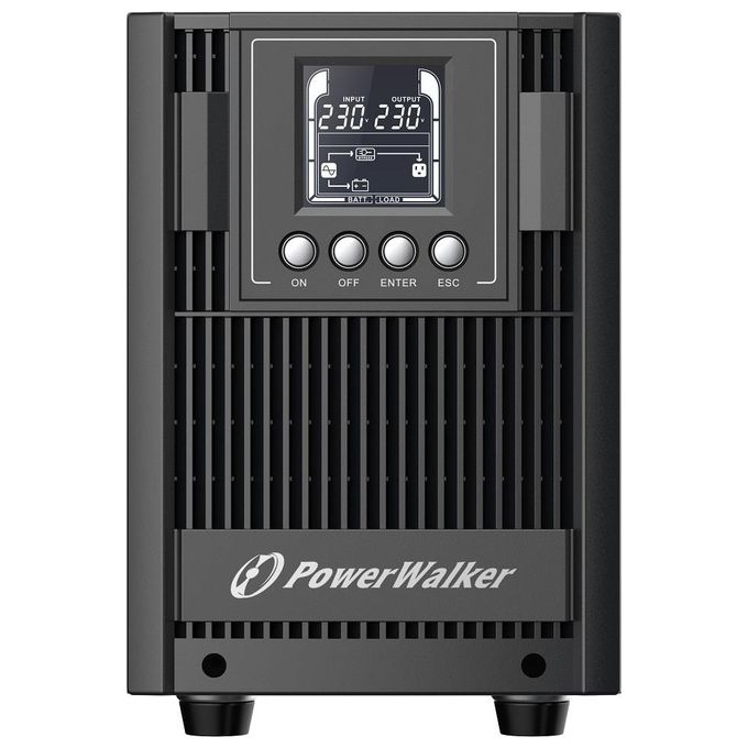 PowerWalker 10122181 VFI 2000 AT Gruppo di continuita' UPS Doppia conversione online 2 kVA 1800 W 4 prese Tipo F colore Nero