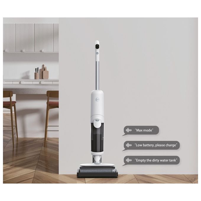 Hoover HW500 011 HW5 Aspirapolvere Lavapavimenti Senza Fili 2in1 220W 30 min Autopulizia 84 dB colore Bianco Grigio