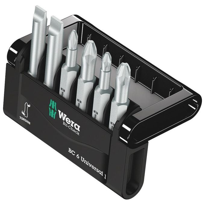 Wera Bit-Check 6 Universale KIT_ Inserti Di Avvitamento 6 Pezzi