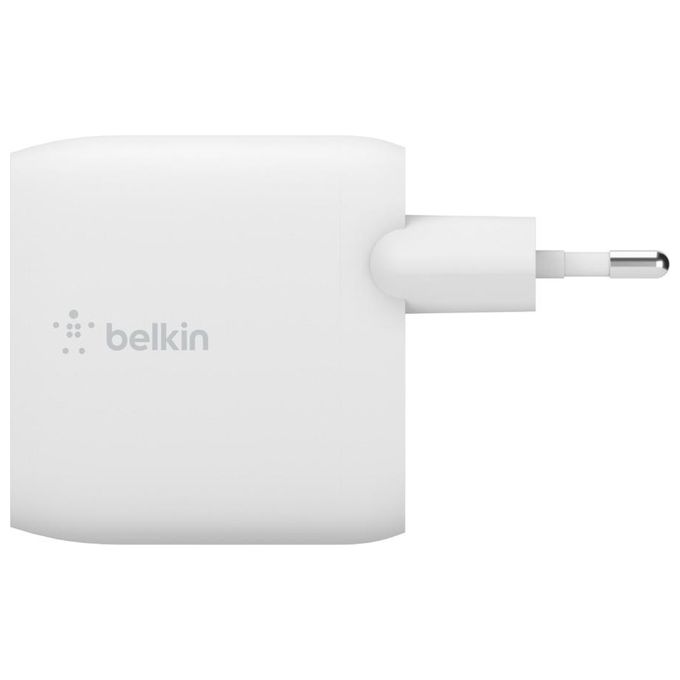 Belkin WCD001VF1MWH Boost Charge Caricabatteria da Parete Doppio USB-A 24W 2 Porte 12W per Porta con Cavo USB-A Lightning 1m colore Bianco