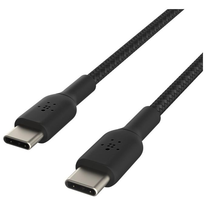 Belkin Boost Charge Cavo Intrecciato da USB-C a USB-C 1mt Nero