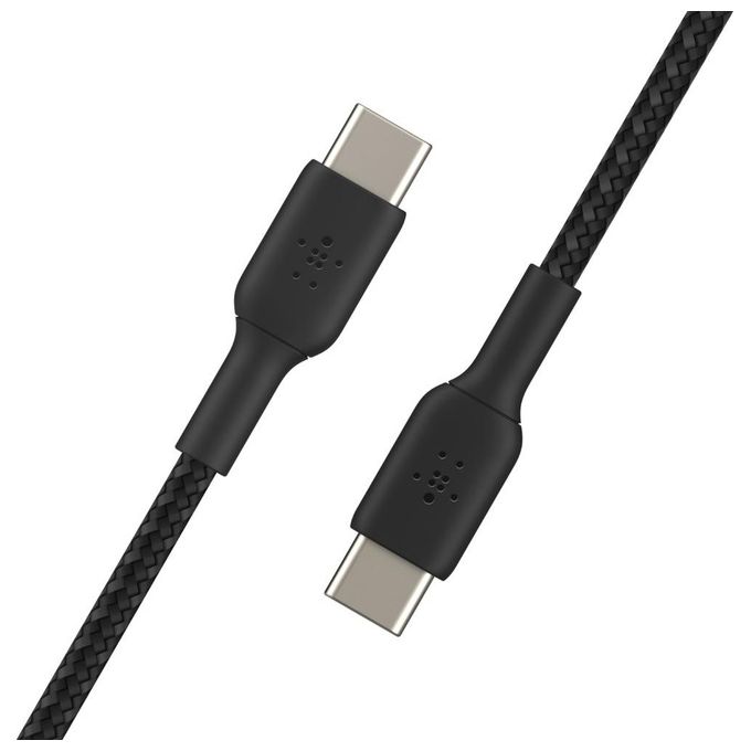Belkin Boost Charge Cavo Intrecciato da USB-C a USB-C 1mt Nero