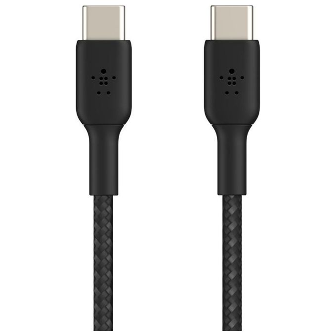 Belkin Boost Charge Cavo Intrecciato da USB-C a USB-C 1mt Nero